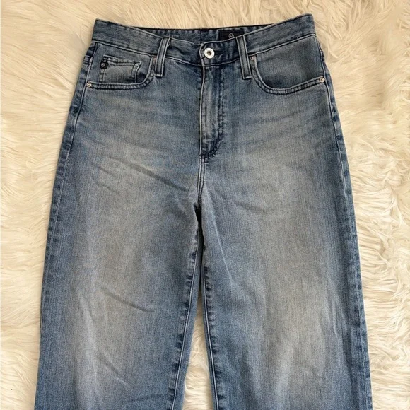 AG Etta High Waisted Wide Leg Crop Jeans - Picture 3 of 7